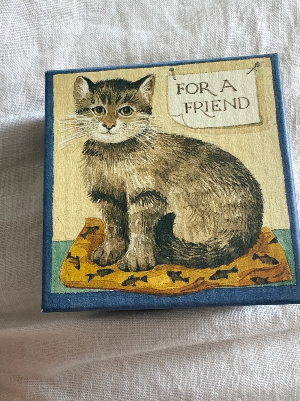 RARE Matthew Rice CAT BOX MADE OUT OF CARDBOARD